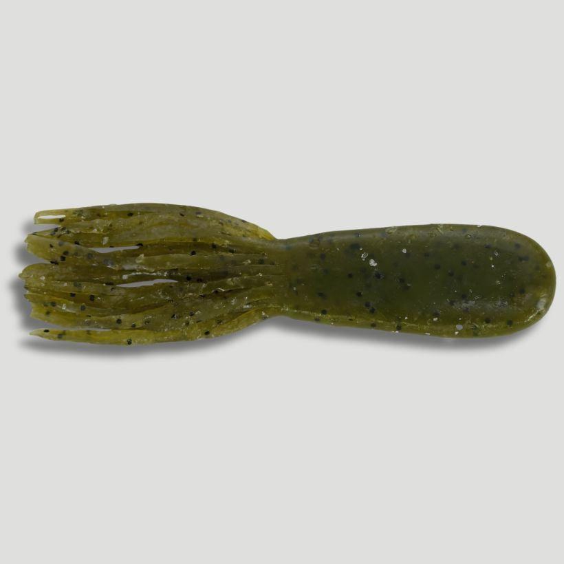 Green Pumpkin - Big Bite Baits Flat Tube 4in