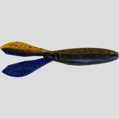 G-Ratt Baits Mixer Creature Baits - Green Pumpkin Blue Flake