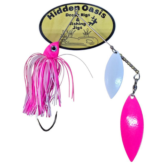 Hidden Oasis Custom Spinnerbait 4 of 4 - Casting for Recovery - Pink