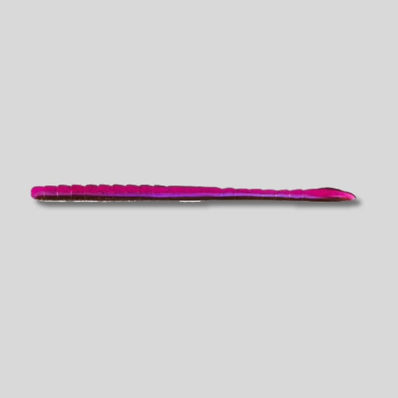 Missile Baits Magic Worm 6 Inch finesse straight-tail soft plastic worm in a 14-pack for drop shot, shaky head, Texas rig, Neko rig, and Carolina rig bass fishing.
