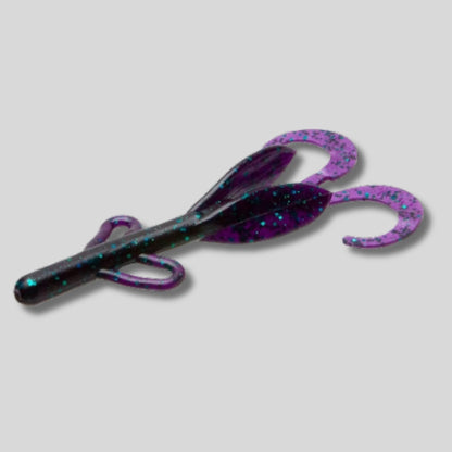 Zoom Baby Brush Hog 4 inch creature bait 12 pack soft plastic bass fishing lure for Texas rigs and heavy cover fishing