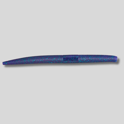 YUM Dinger 5-inch soft plastic stick worm 8 pack featuring a heavily salted body and natural horizontal fall for bass fishing.