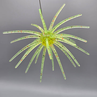 Brazalo Urchin Bait TPE pre-rigged bass fishing lure available in 19mm and 25mm sizes