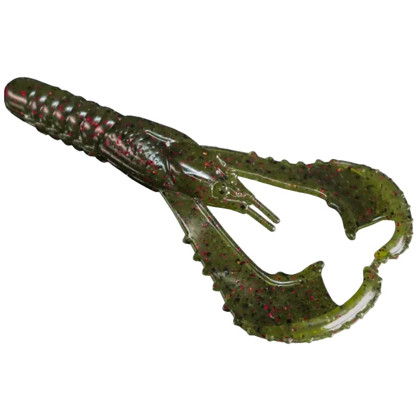 Lunker City 4" Karate Craws - Dark Watermelon Red