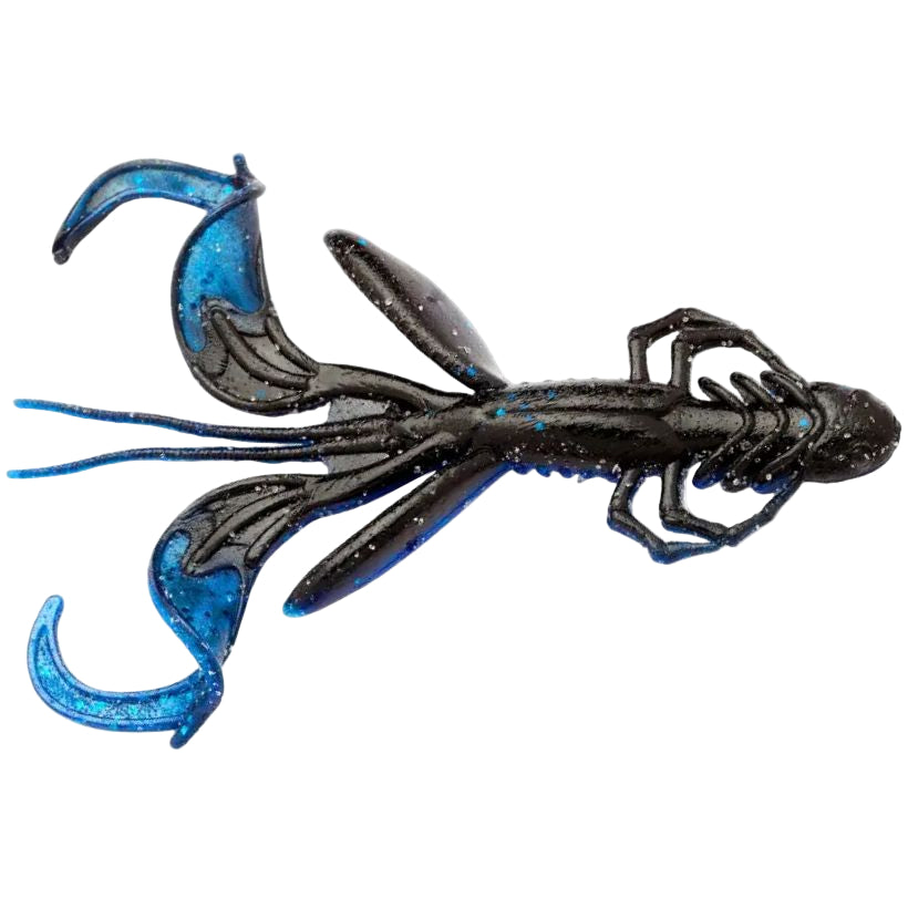 Lunker City 5" Ozmo Creature Baits - Black Blue Sapphire