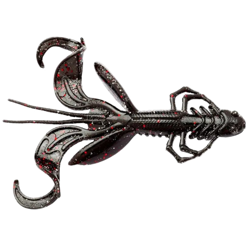 Lunker City 5" Ozmo Creature Baits - Black Neon