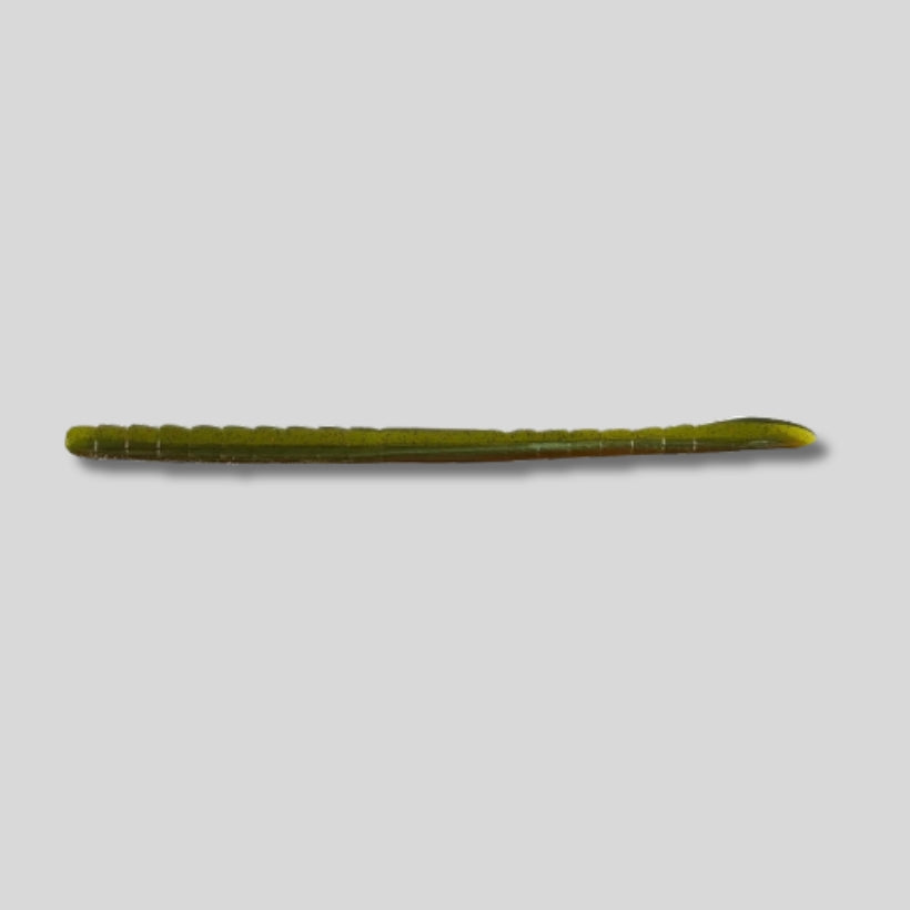 Missile Baits Magic Worm 6 Inch finesse straight-tail soft plastic worm in a 14-pack for drop shot, shaky head, Texas rig, Neko rig, and Carolina rig bass fishing.