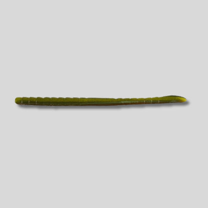 Missile Baits Magic Worm 6 Inch finesse straight-tail soft plastic worm in a 14-pack for drop shot, shaky head, Texas rig, Neko rig, and Carolina rig bass fishing.