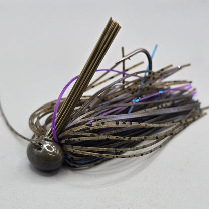 Brazalo Custom Lures Tungsten Football Jigs - Magic Craw Purple
