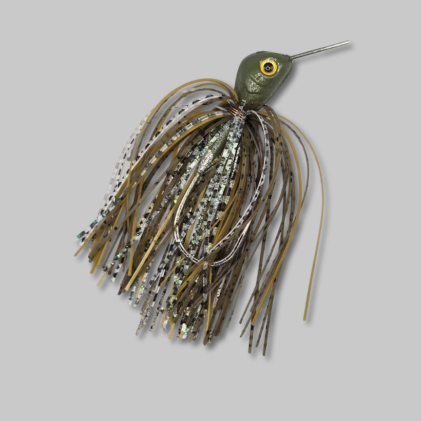 Brazalo 501 blade tandem spinnerbait with Indiana and Oklahoma blades