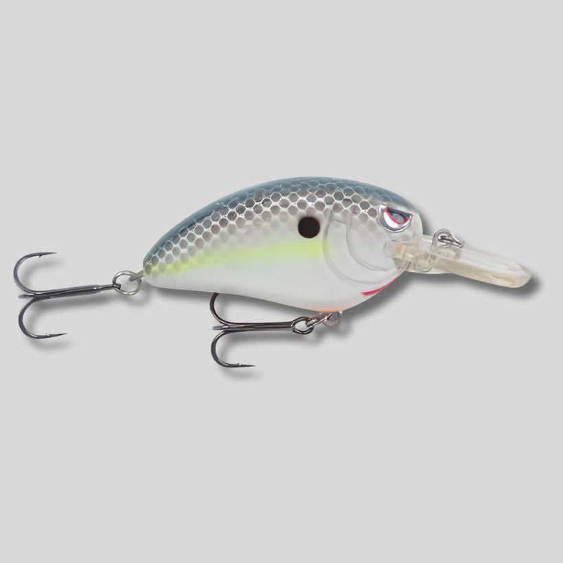SPRO Little John MD 50 medium diving crankbait for bass fishing with tungsten weight transfer - Nasty Shad