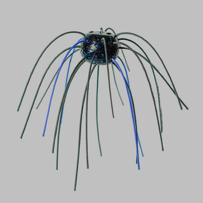 Bait Cave The Nebula dice-style finesse bait with living rubber strands