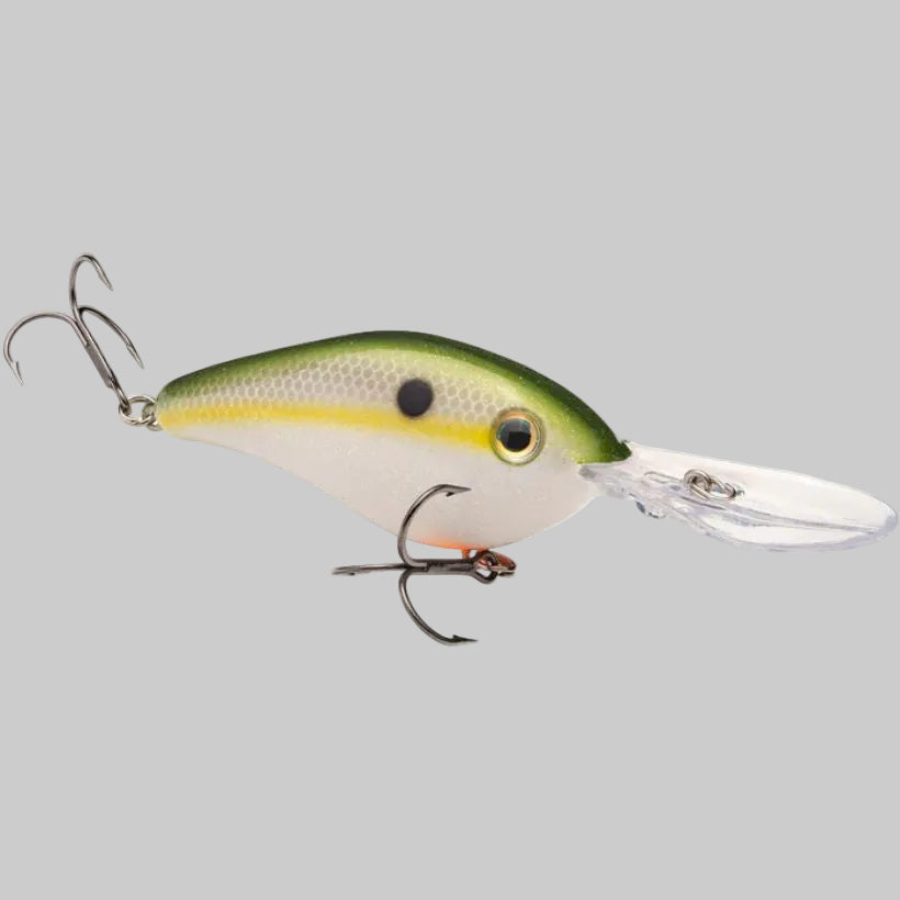 Strike King Pro Model 6XD deep diving crankbait for offshore bass fishing - Olive Shad