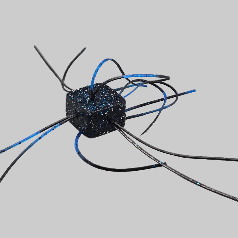 Dice Bait finesse soft plastic rigged weightless for shallow water bass fishing