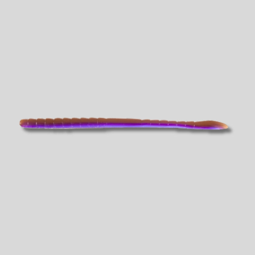 Missile Baits Magic Worm 6 Inch finesse straight-tail soft plastic worm in a 14-pack for drop shot, shaky head, Texas rig, Neko rig, and Carolina rig bass fishing.