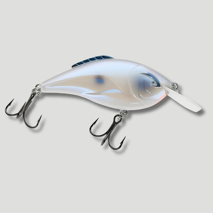 Oyster - Bill Lewis Hammer Flat 3/8 oz crankbait with Tri-Tone sound chambers and Mustad Triple Grip hooks for bass fishing