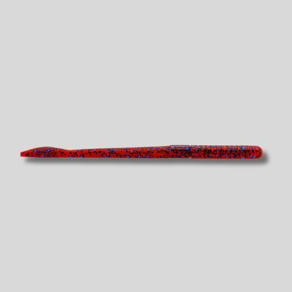 XZone MB Fat Finesse Worm 6 inch soft plastic bass fishing worm for Texas rigs, shaky heads, and finesse presentations