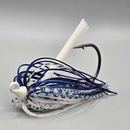 Hog Farmer Epitome hidden weight swim jig with wire-tied skirt designed for heavy cover fishing