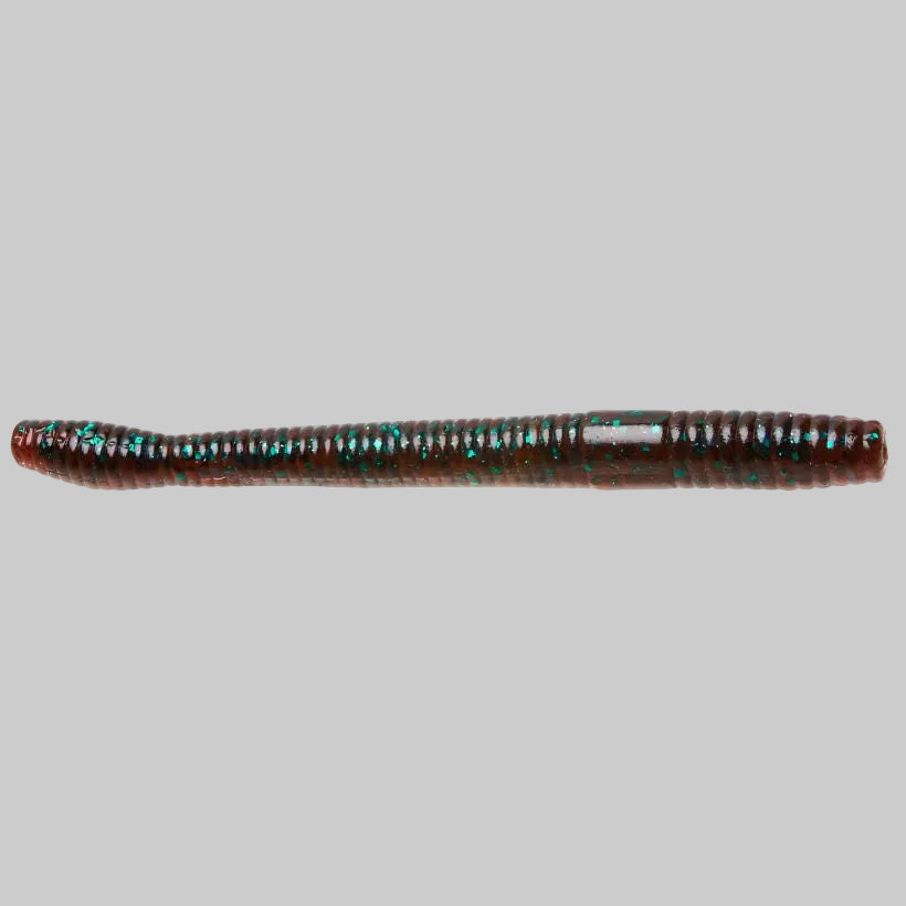 Zoom Magnum Finesse Worm 5 inch soft plastic bass fishing worm - Red Bug