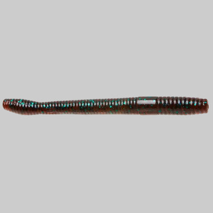 Zoom Magnum Finesse Worm 5 inch soft plastic bass fishing worm - Red Bug