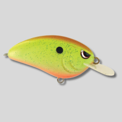 SPRO Little John 50 shallow diving crankbait with a circuit board lip, tight wobble action, tungsten weight transfer system, and Gamakatsu treble hooks for bass fishing.