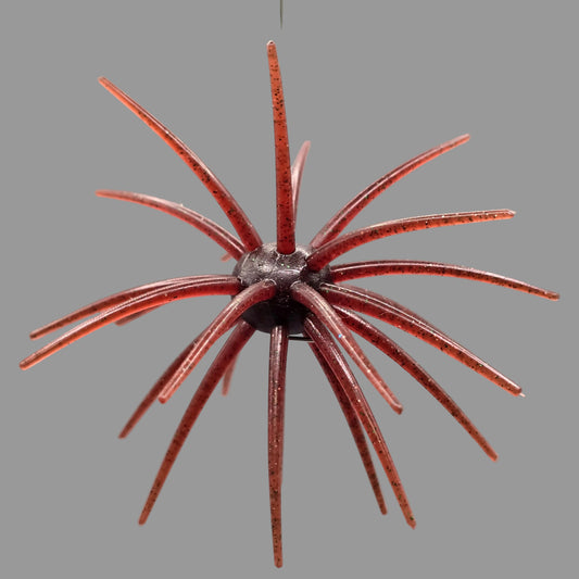 Brazalo Urchin Bait TPE pre-rigged bass fishing lure available in 19mm and 25mm sizes