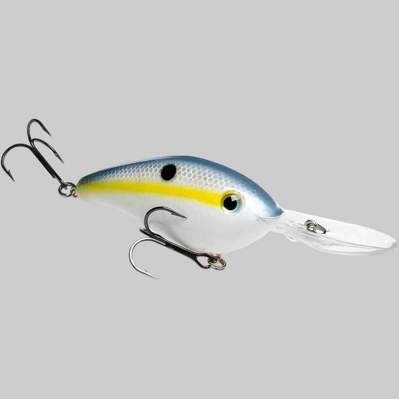 Strike King Pro Model 6XD deep diving crankbait for offshore bass fishing - Sexy Shad
