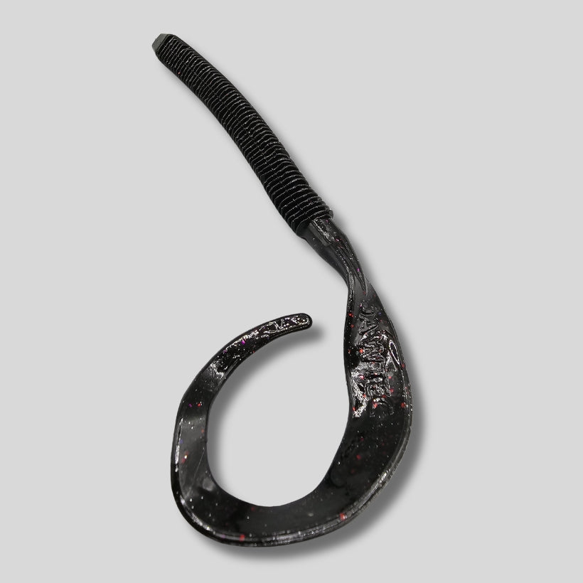 Jawtec Sultan 10 inch ribbon tail worm soft plastic bass fishing lure closeout at Brazalo Lures
