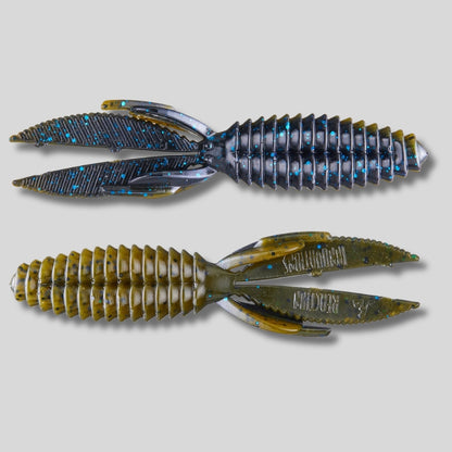 Reaction Innovations Sweet Beaver 4.2 inch soft plastic creature bait for flipping pitching and heavy cover bass fishing