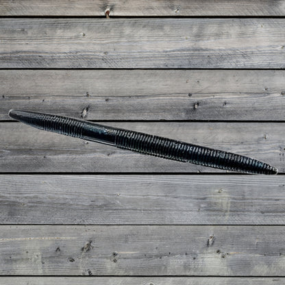 Salt-Infused Soft Plastic Worm with Bass Candy Scent 