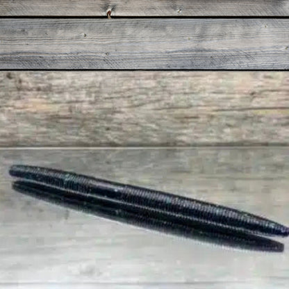 Salt-Infused Soft Plastic Worm with Bass Candy Scent 