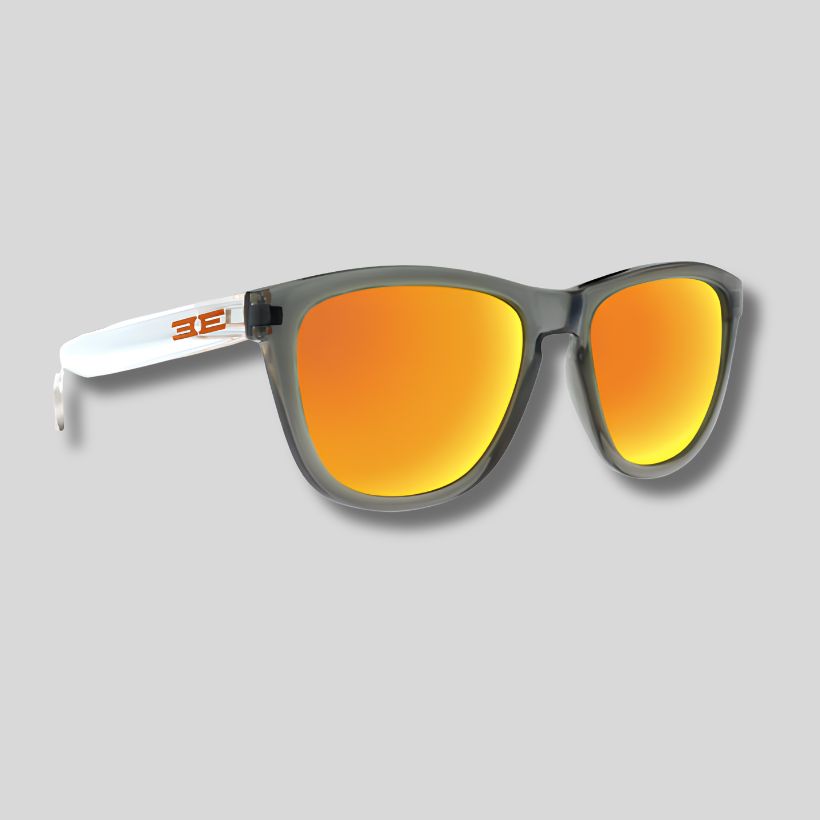 Vibe Aura (crystal gray/polarized orange mirror) - Epoch Eyewear