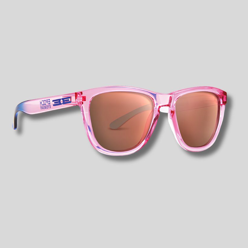 Vibe Rose (shiny pink/polarized rose gold mirror) - Epoch Eyewear