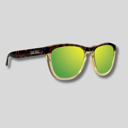 Vibe Tortoise (tortoise-gold/polarized green mirror) - Epoch Eyewear