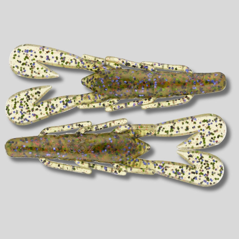 Zoom Ultra-Vibe Speed Craw 3.5 inch soft plastic craw bait for bass fishing with fast kicking claws and jig trailer action
