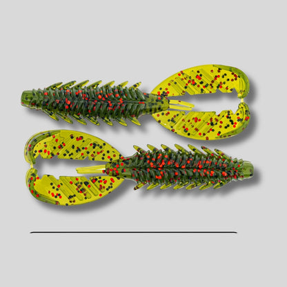 XZone Adrenaline Craw soft plastic crawfish bait available in 3.5 inch and 4.25 inch sizes for bass fishing rigs and trailers