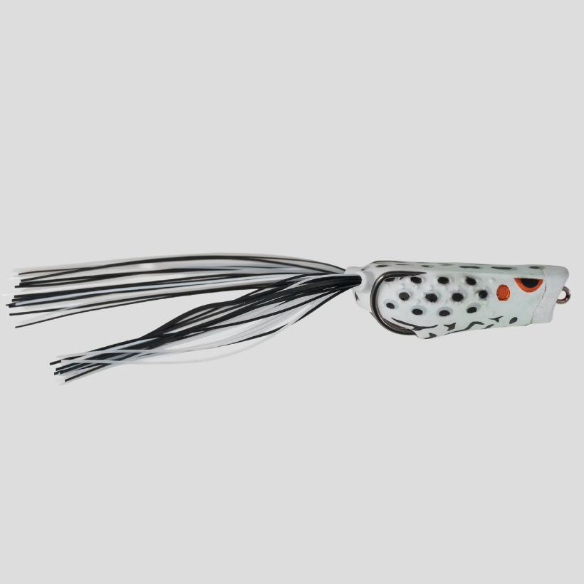 G-Ratt Baits Popping Frog 2.3" Topwater Bass Frog Lure - White