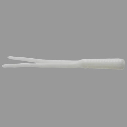 Zoom Split Tail Trailer soft plastic bait for spinnerbait and vibrating jig fishing - White
