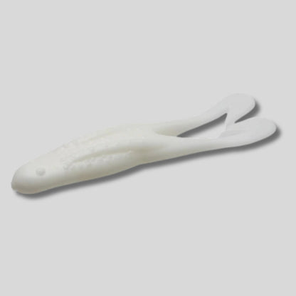 Zoom Horny Toad 4.25-inch soft plastic topwater frog bait with Ultra-Vibe kicking legs designed for weedless bass fishing over grass and lily pads.