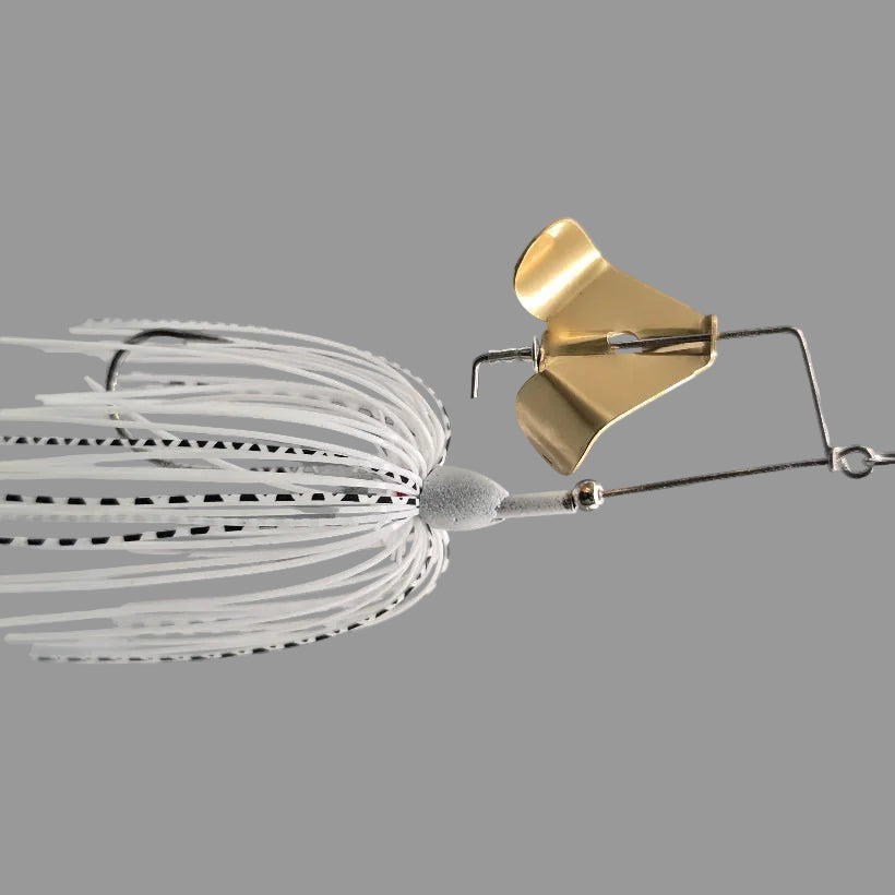 Brazalo Skirted Wee Whacker - White w/ Gold Blade