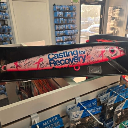 24-inch custom-painted Rapala lure with signatures for Casting for Recovery charity bundle