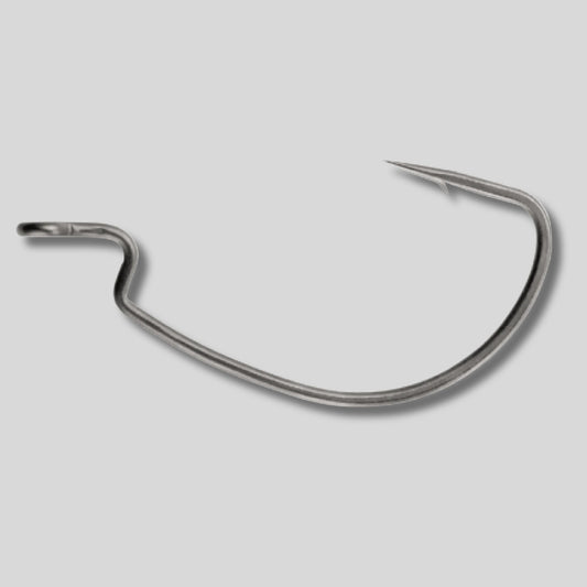 Owner Haymaker EWG worm hook featuring a Super Needle Point, forged construction, and frictionless finish for Texas rig and heavy cover bass fishing.