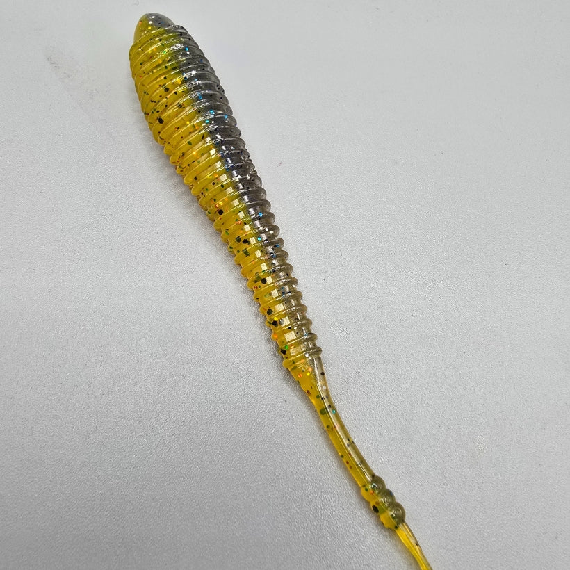 Hog Farmer Spunk Shad soft plastic swimbait used as a finesse trailer