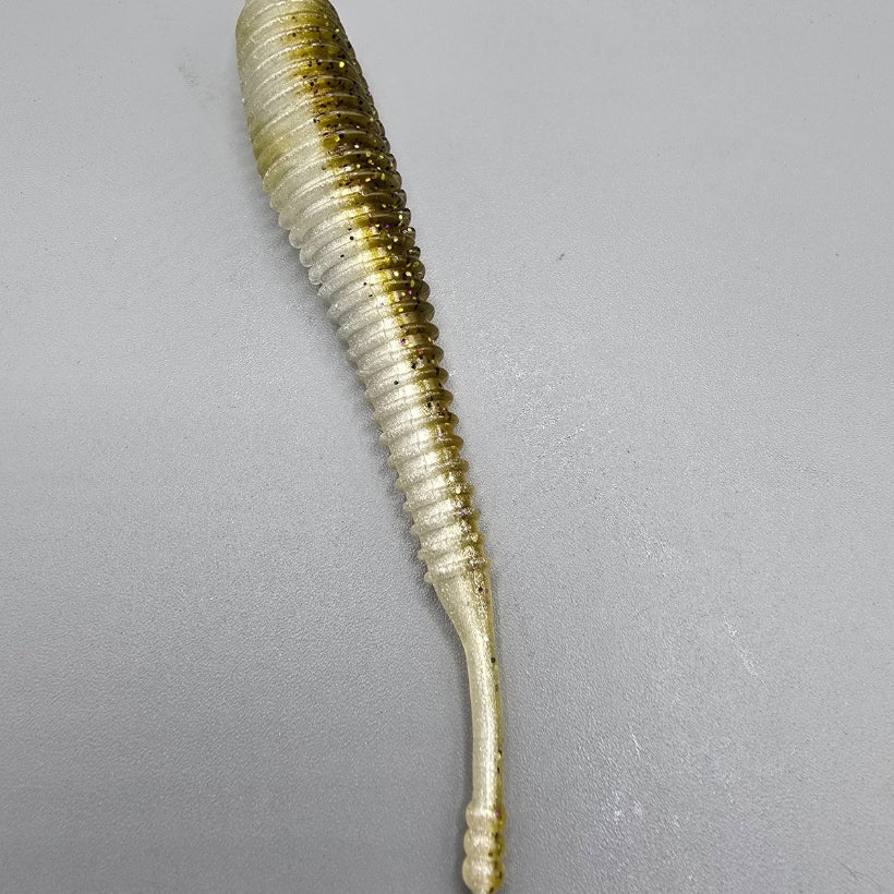 Hog Farmer Spunk Shad soft plastic swimbait used as a finesse trailer